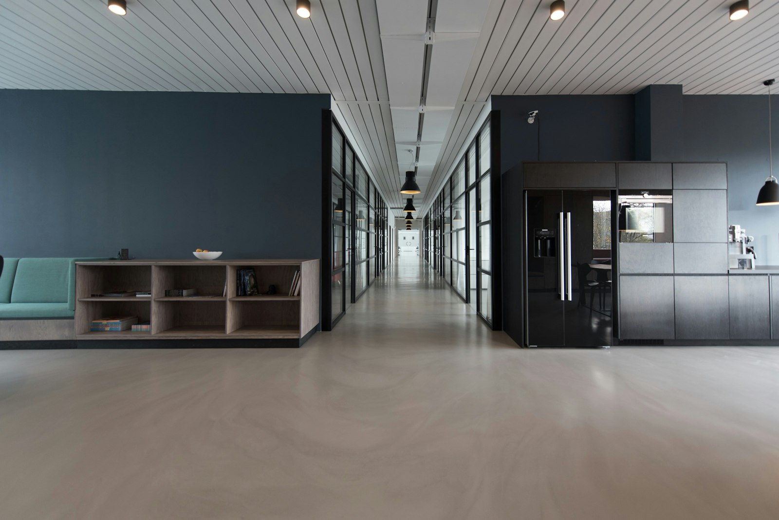 Bright commercial office interior with desks ready for deal work